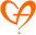 Logo en forma de corazón naranja de Soy Gaby Digital, Gabriela Alvarado, diseñadora y desarrolladora web estratégica UX/UI SEO para creadores digitales